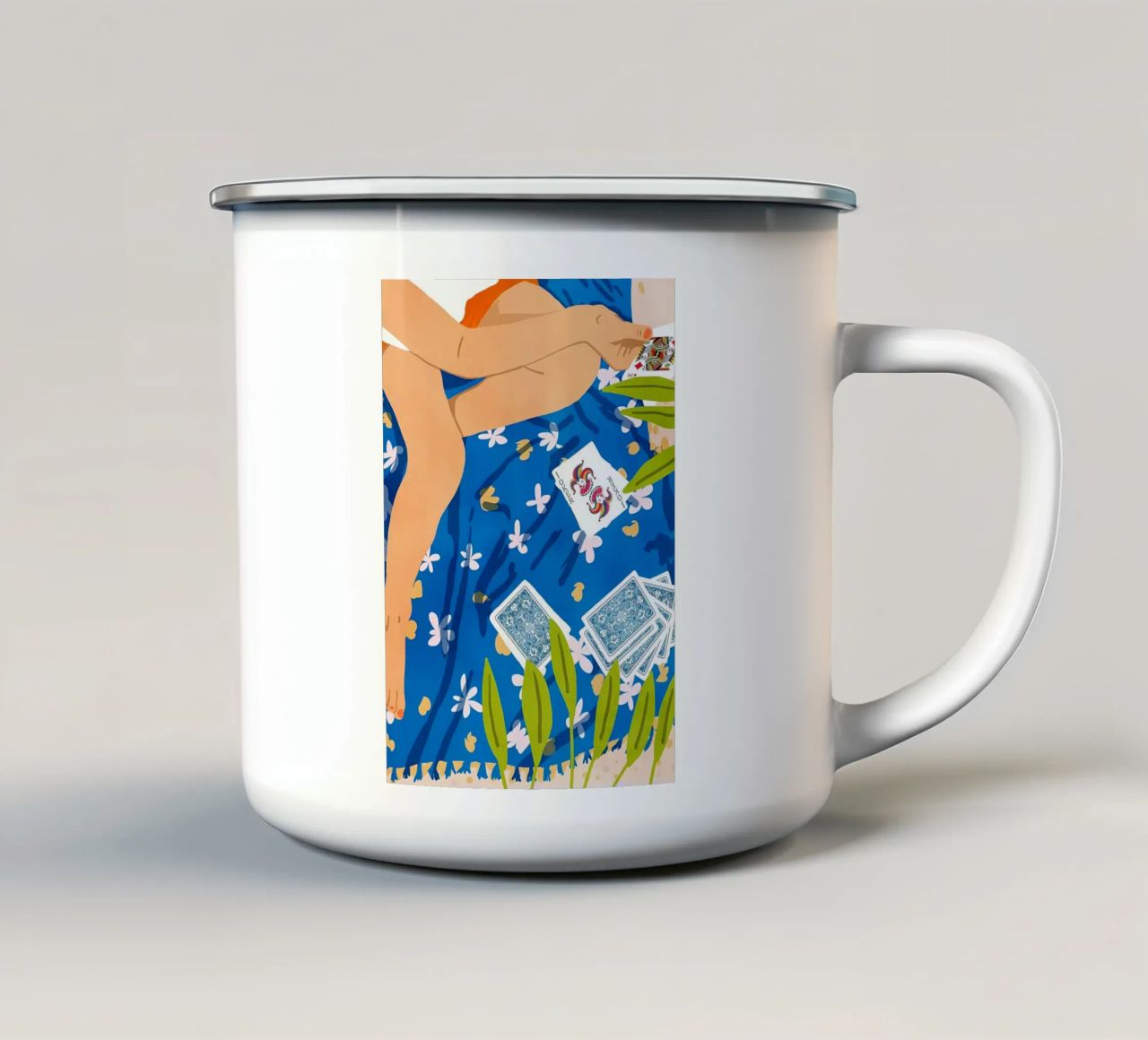 La mano che ti viene data tazza in smalto da Ginnery