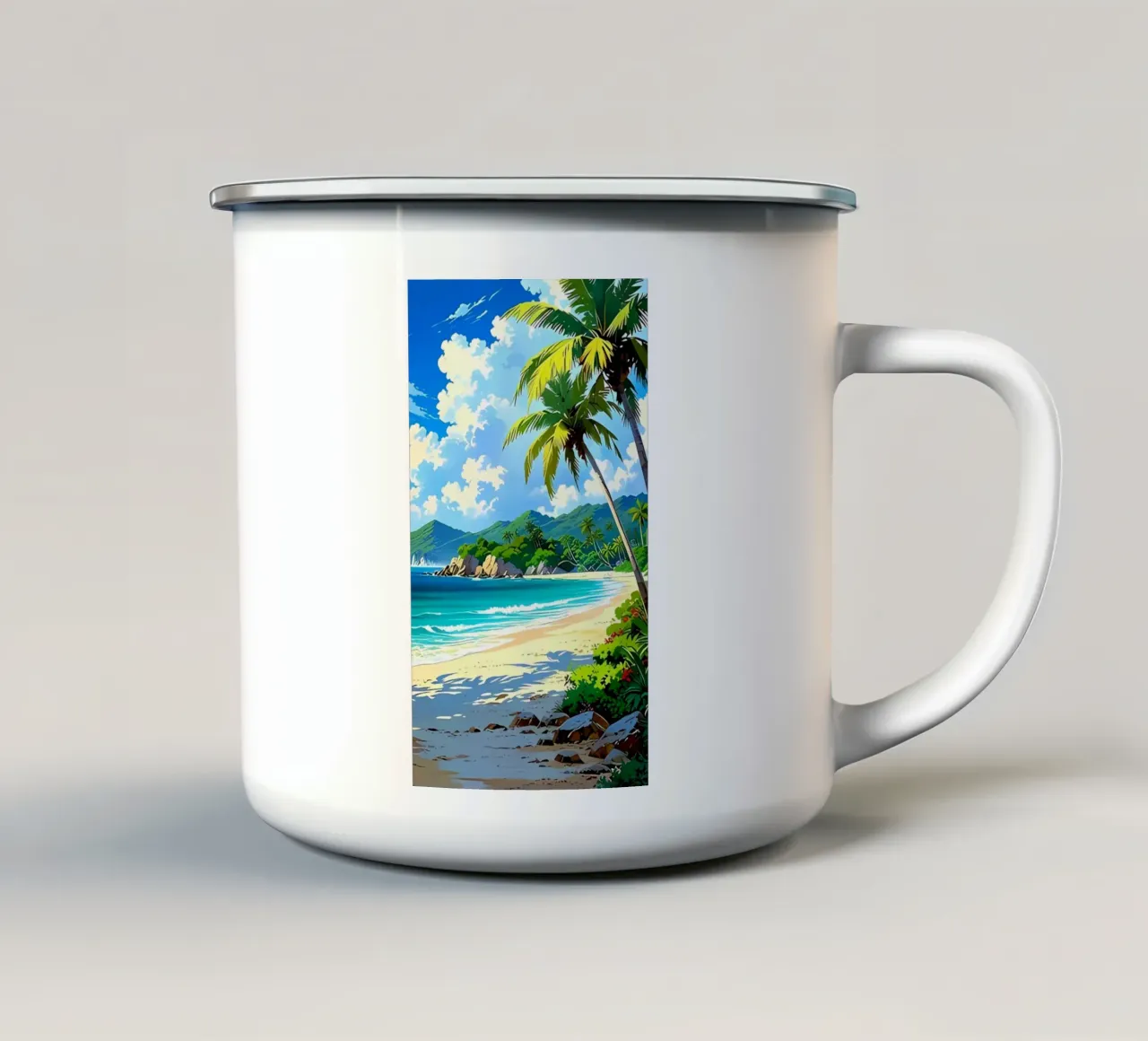 Poster minimalista 306 tazza in smalto da Kadynce