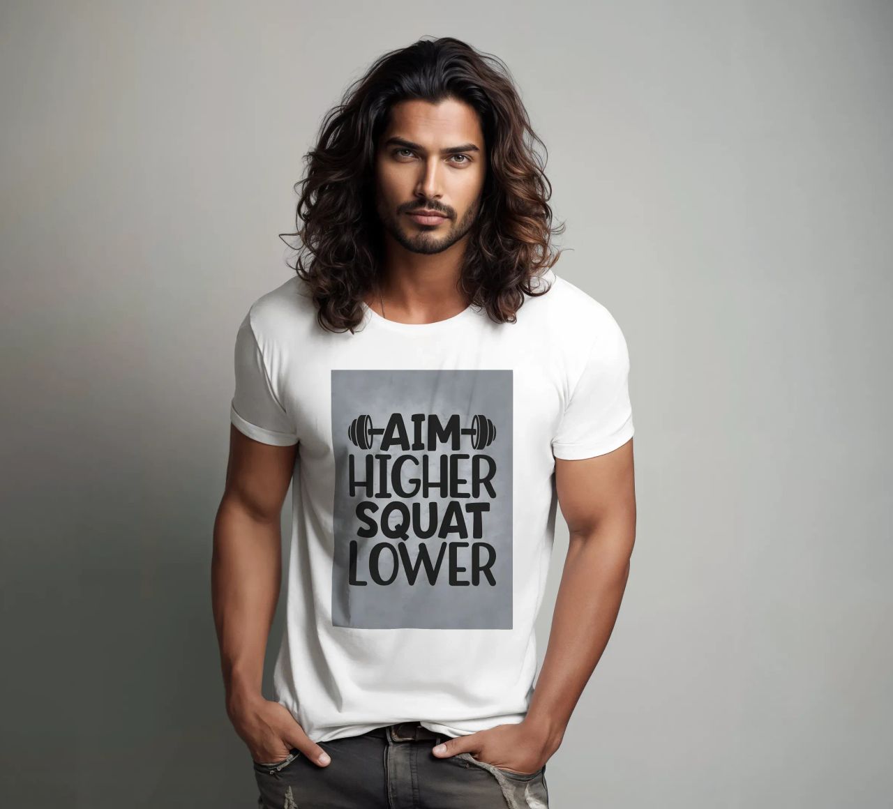 Puntare più in alto Squat più in basso t-shirt da Farryn