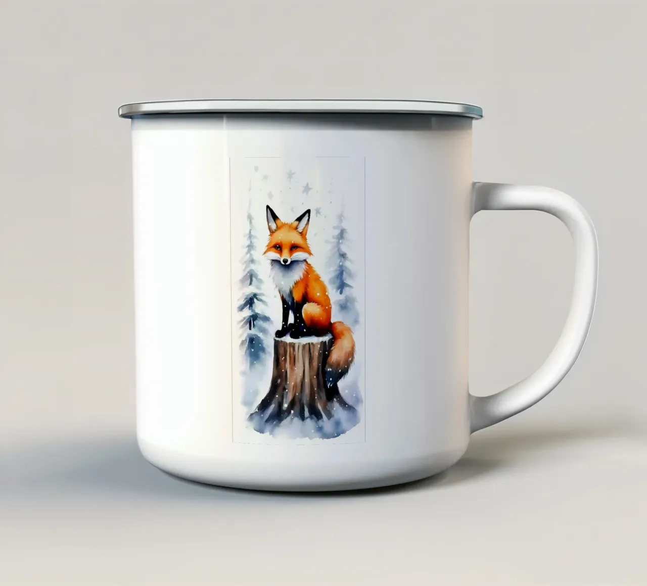 Poster minimalista 307 tazza in smalto da Kadynce