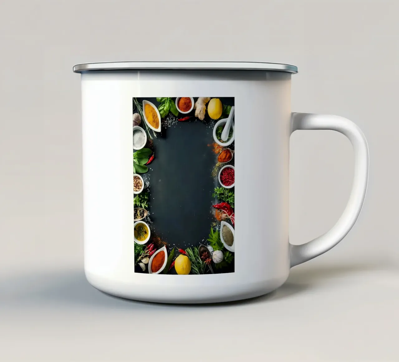 Spezie Cibo e cucina tazza in smalto da Mikesell