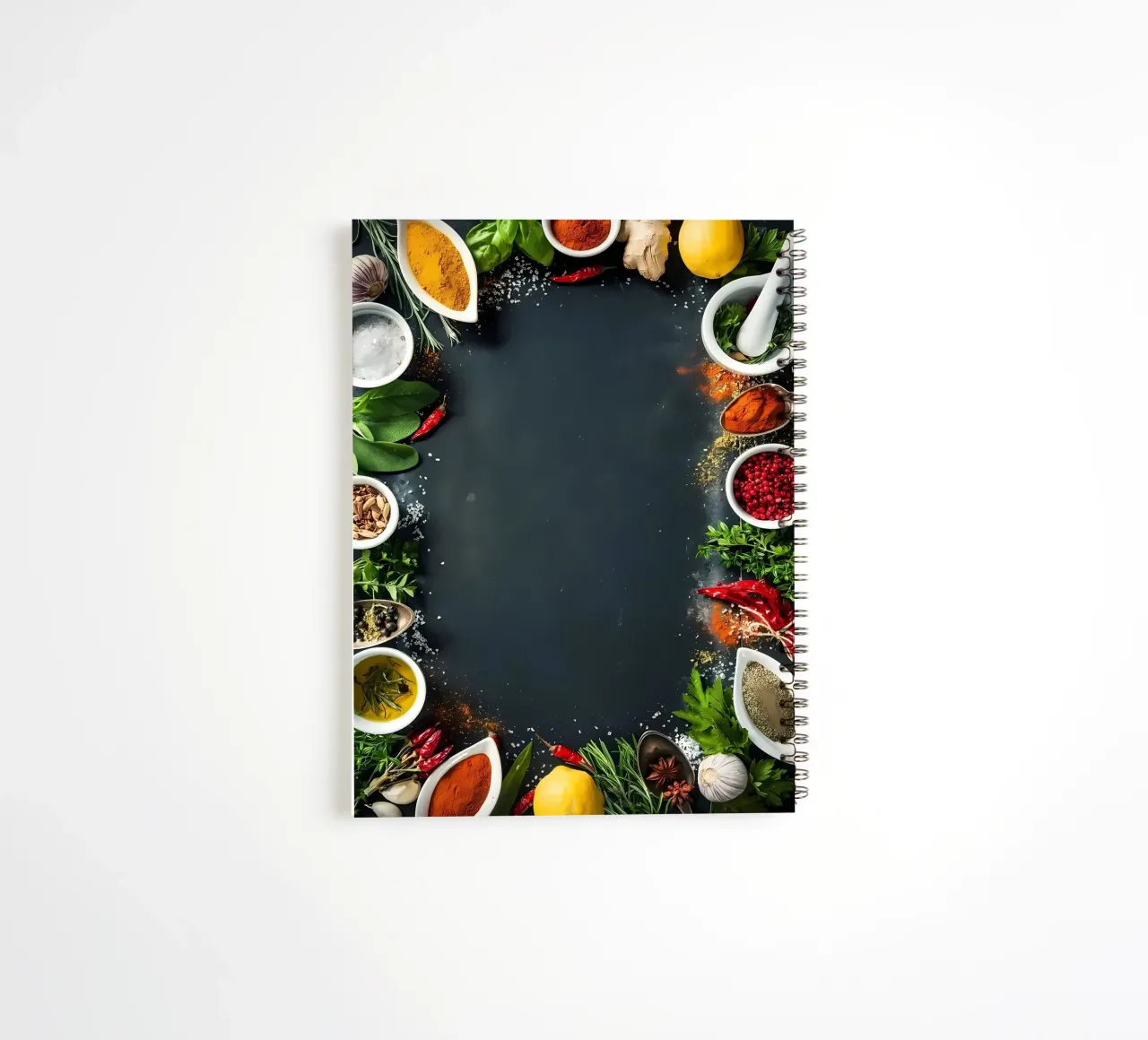 Spices Food and Kitchen spiral notebook by Mikesell