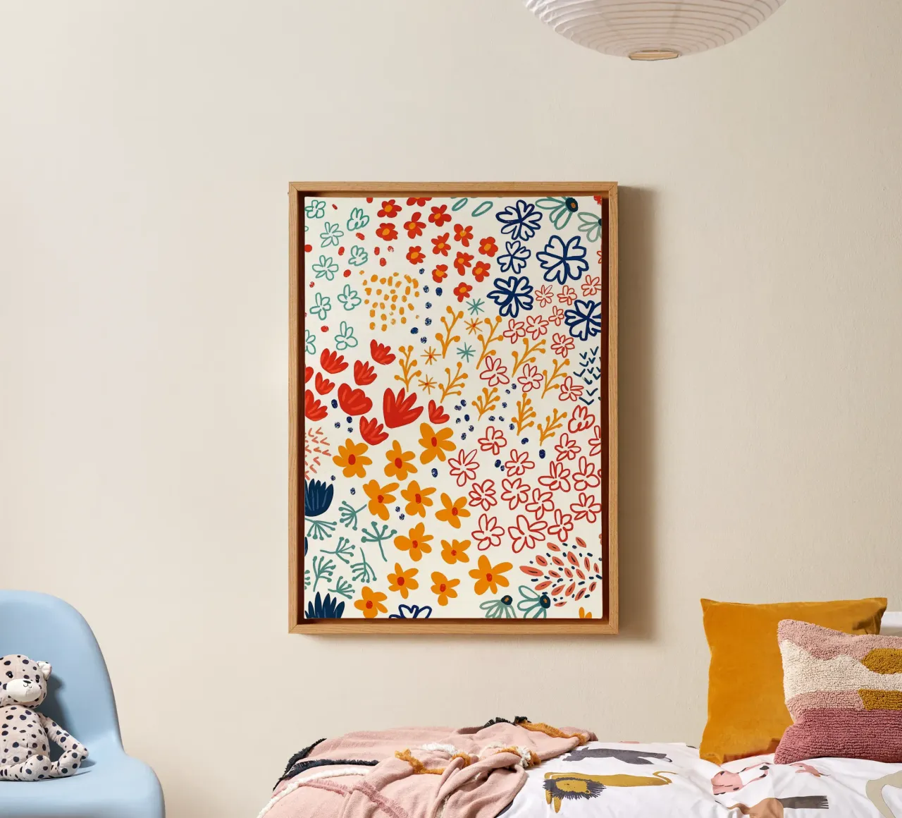 Mon âme a fait une fleur de pré toile avec Caisse américaine de Ginnery