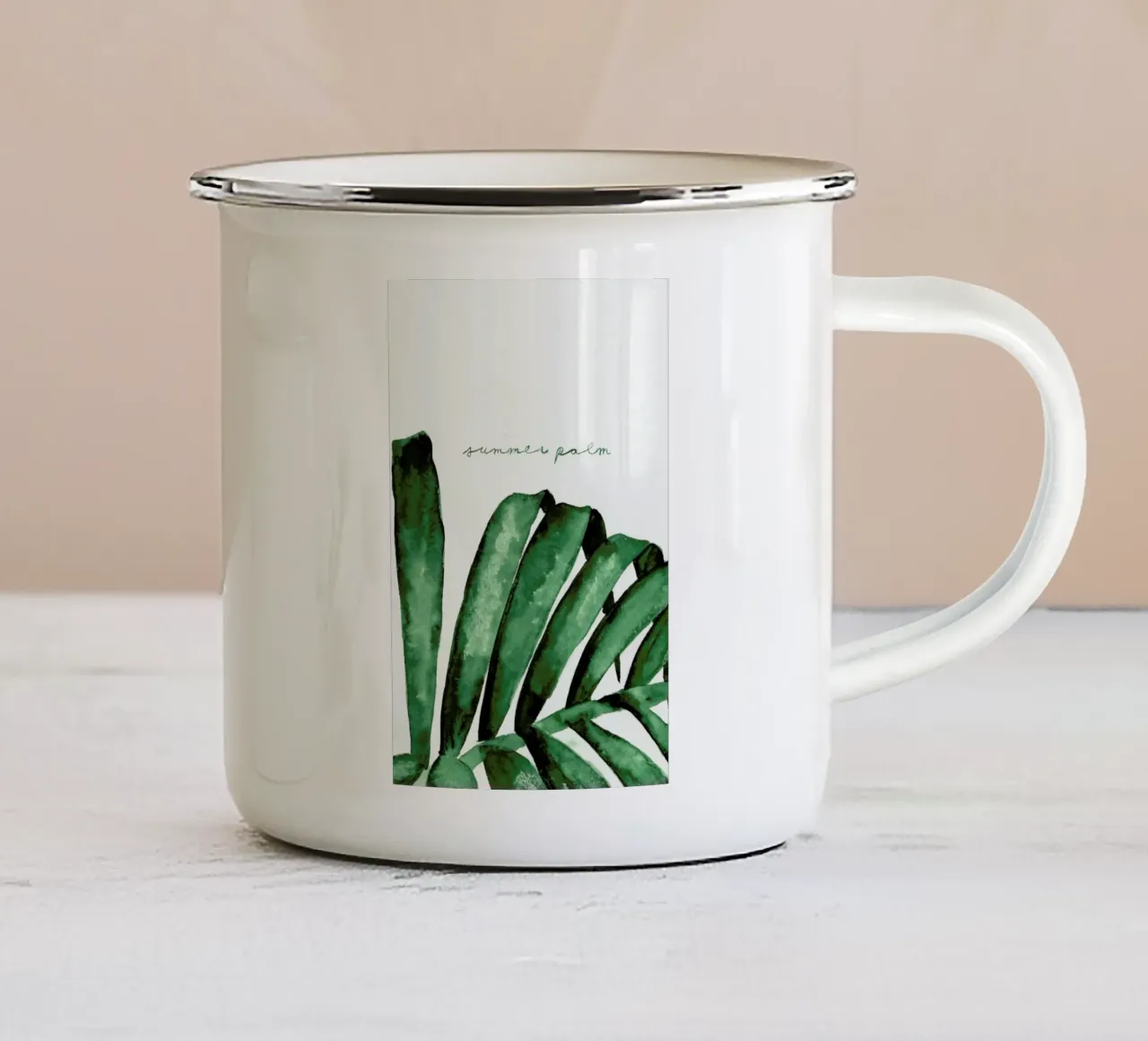Summer Palm tazza in smalto da Nathys_illustration
