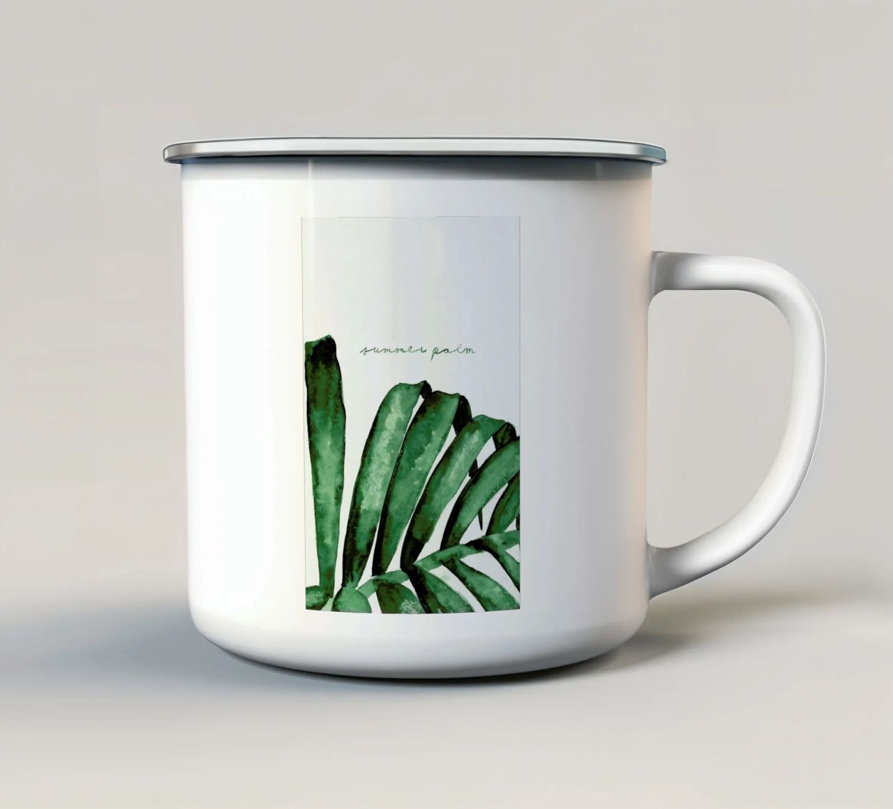 Summer Palm tazza in smalto da Nathys_illustration
