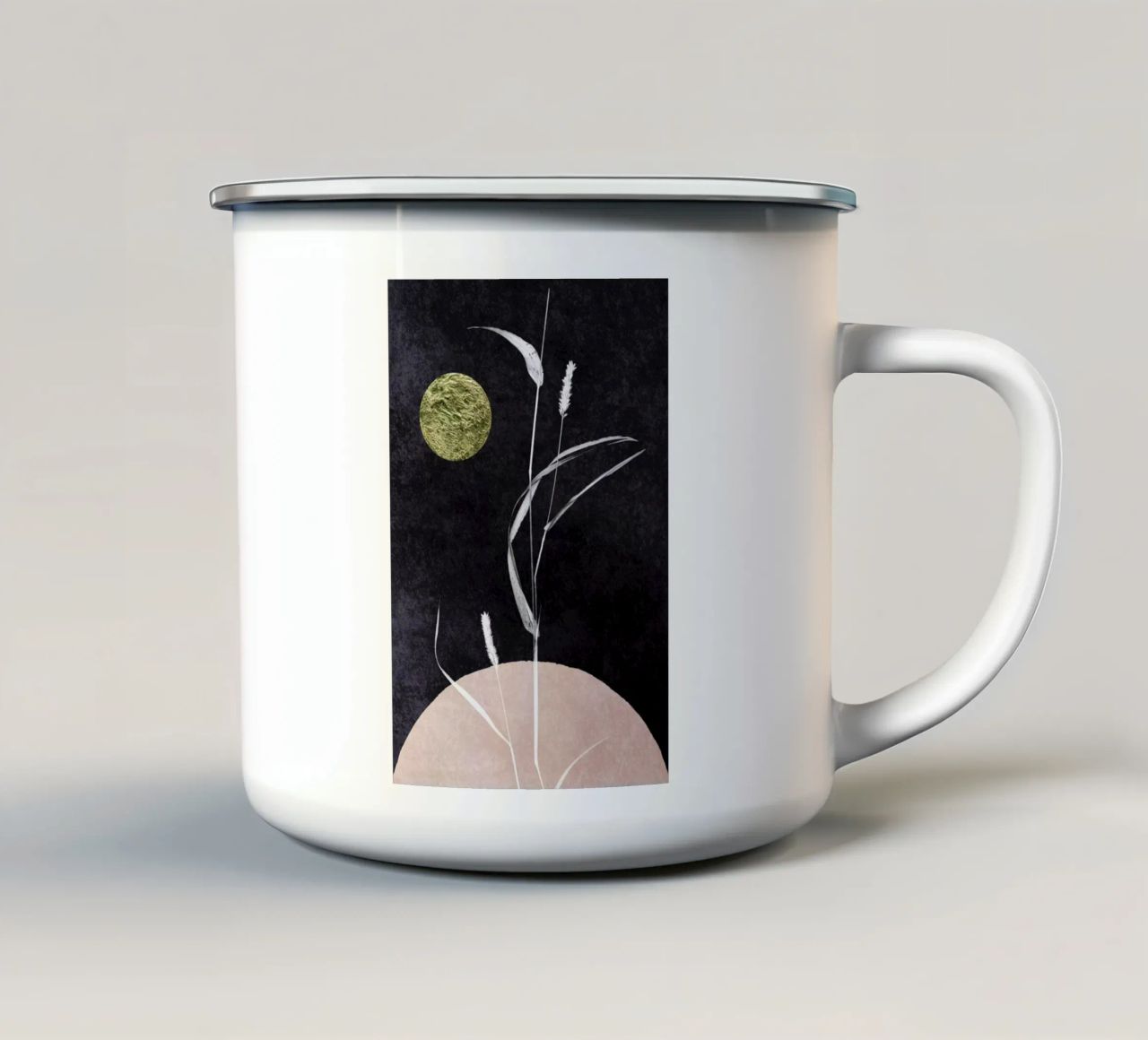 Glooming In The Dark tazza in smalto da Kubistika