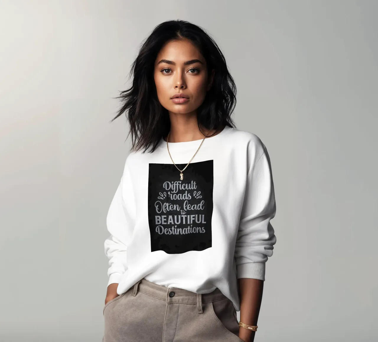 Difficult Roads sweatshirt by Farryn