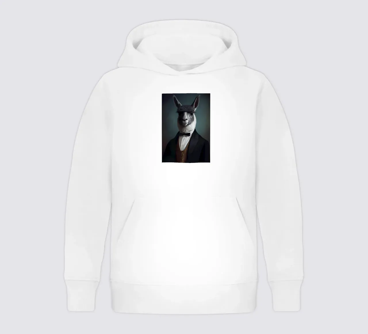Cute Llama Art kids hoodie by Mikesell