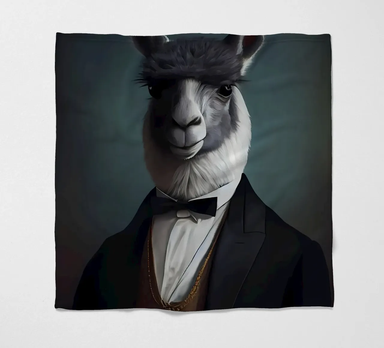Cute Llama Art fleece blanket by Mikesell