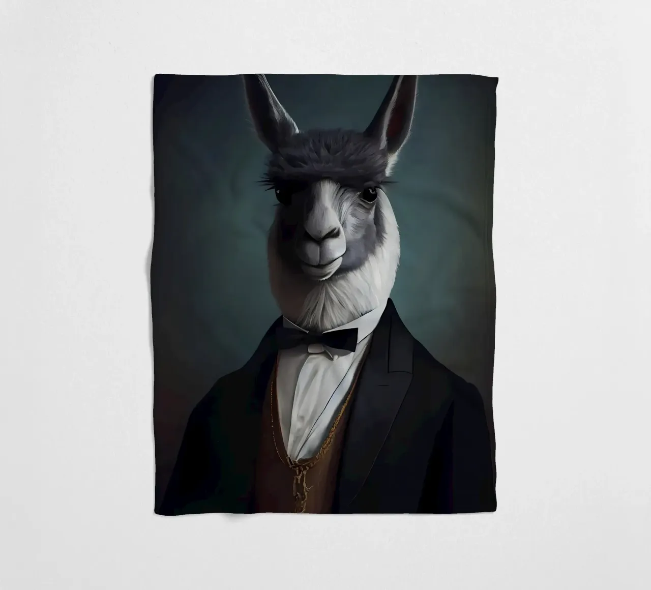 Cute Llama Art fleece blanket by Mikesell