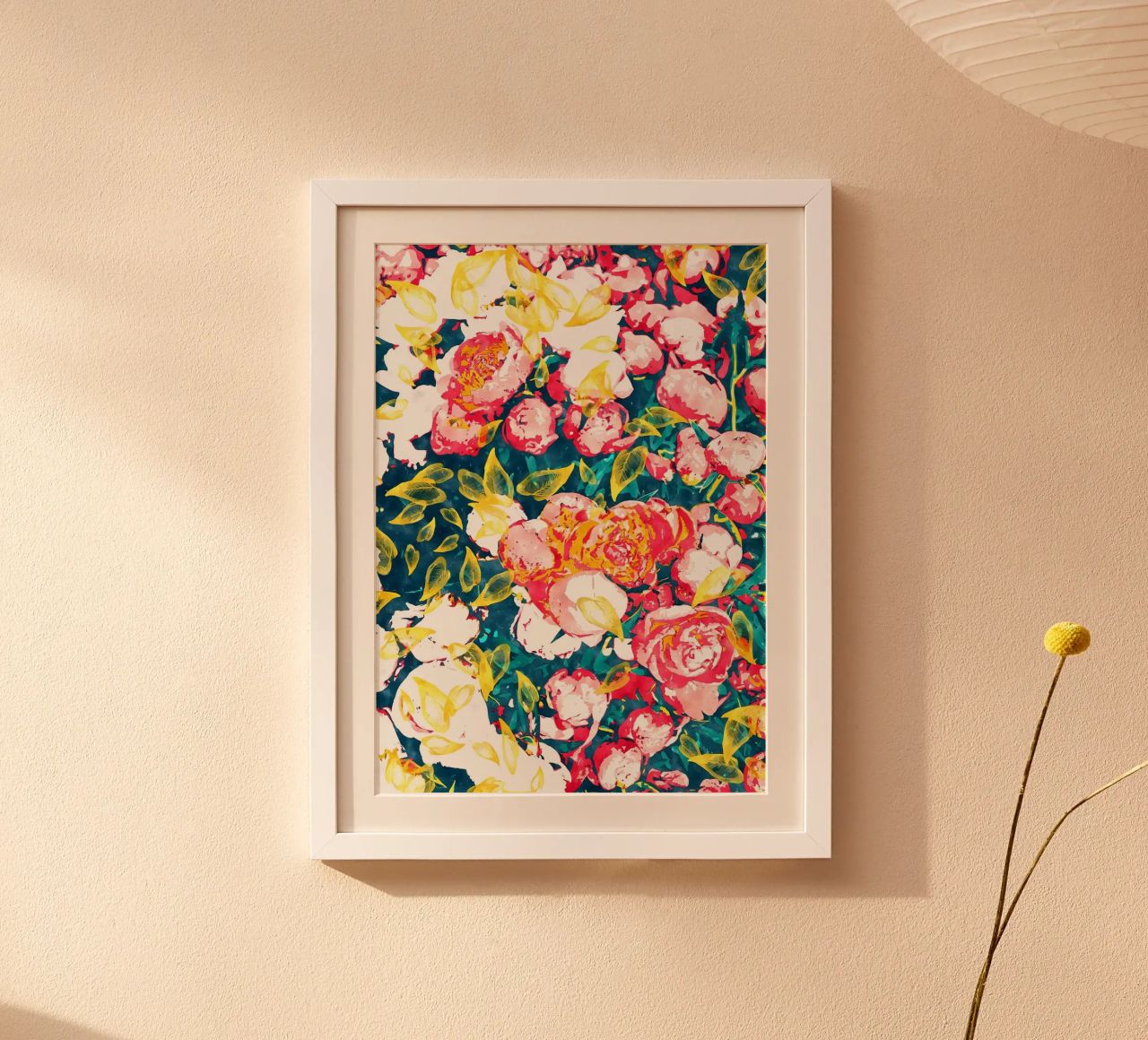 Die Natur lächelt in Blumen Poster von Ginnery