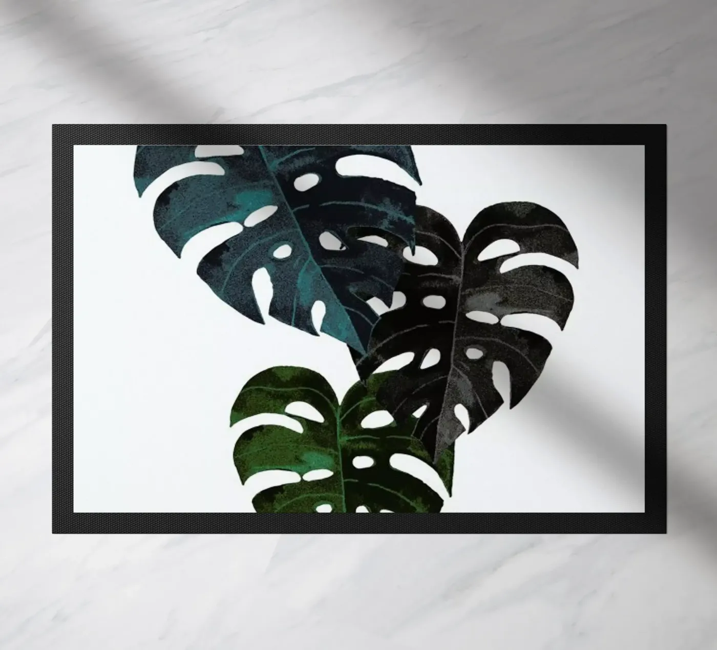 Monstera doormat by Amy & Kurt