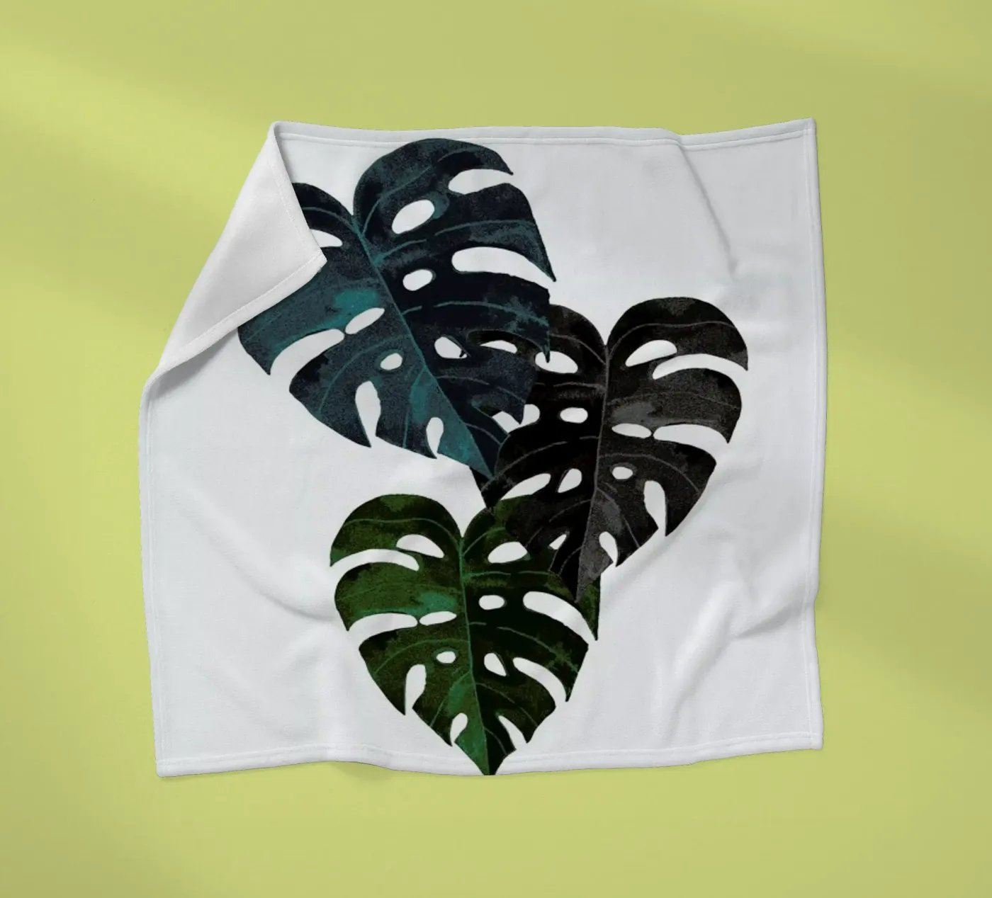 Monstera Fleecedecke von Amy & Kurt