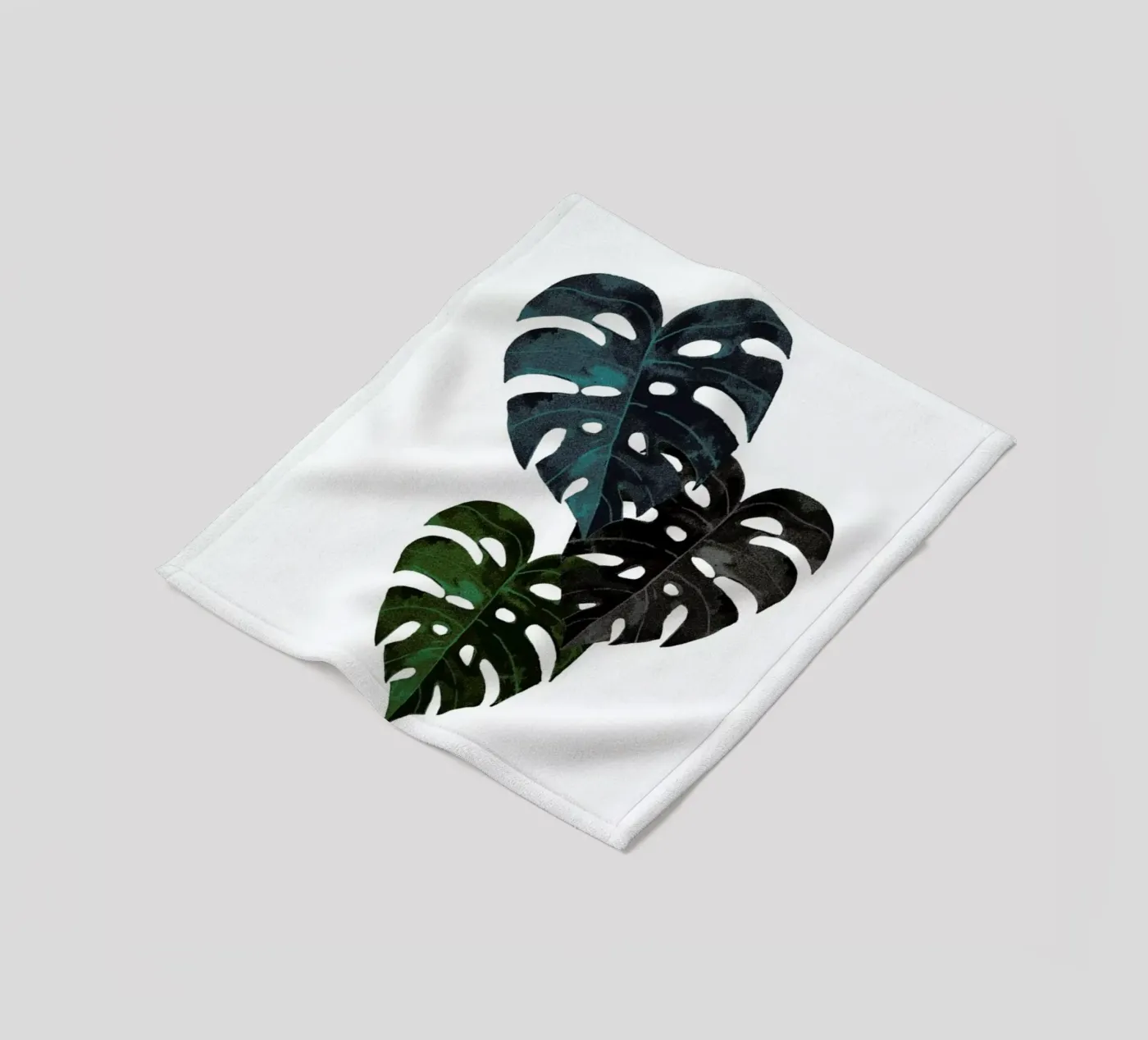 Monstera Fleecedecke von Amy & Kurt