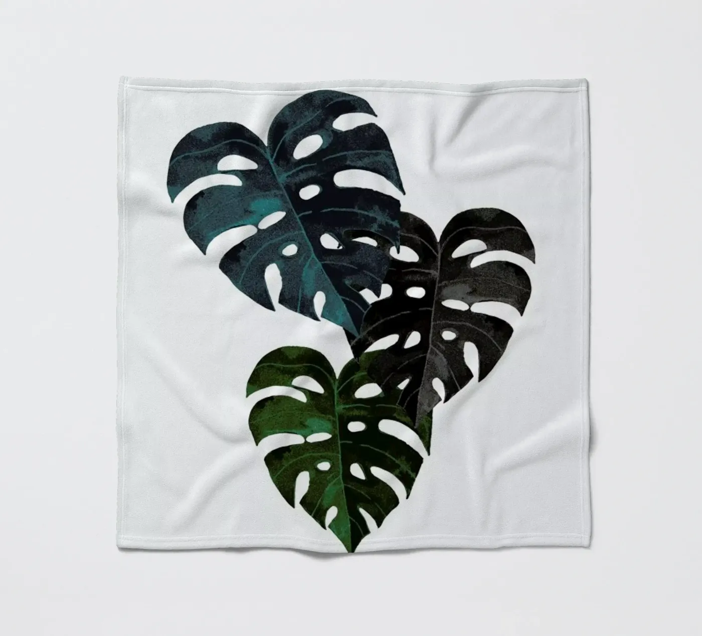 Monstera Fleecedecke von Amy & Kurt