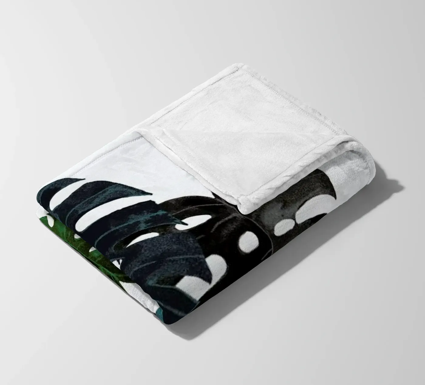 Monstera fleecedeken van Amy & Kurt