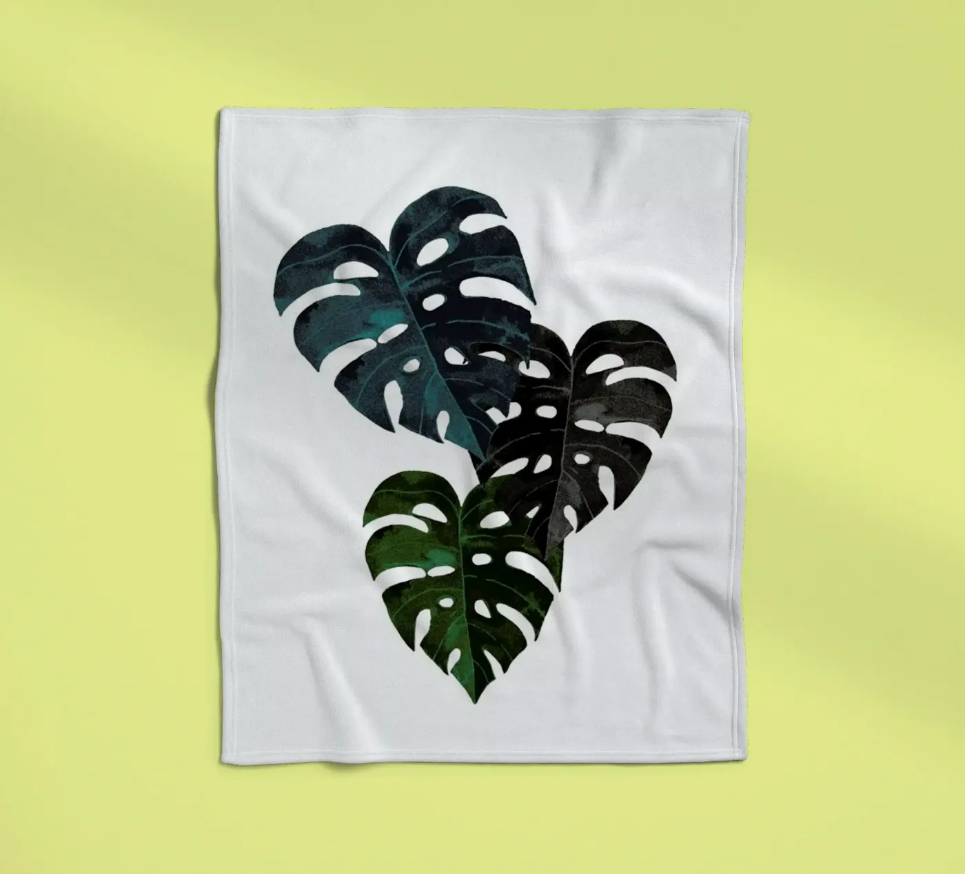 Monstera Fleecedecke von Amy & Kurt