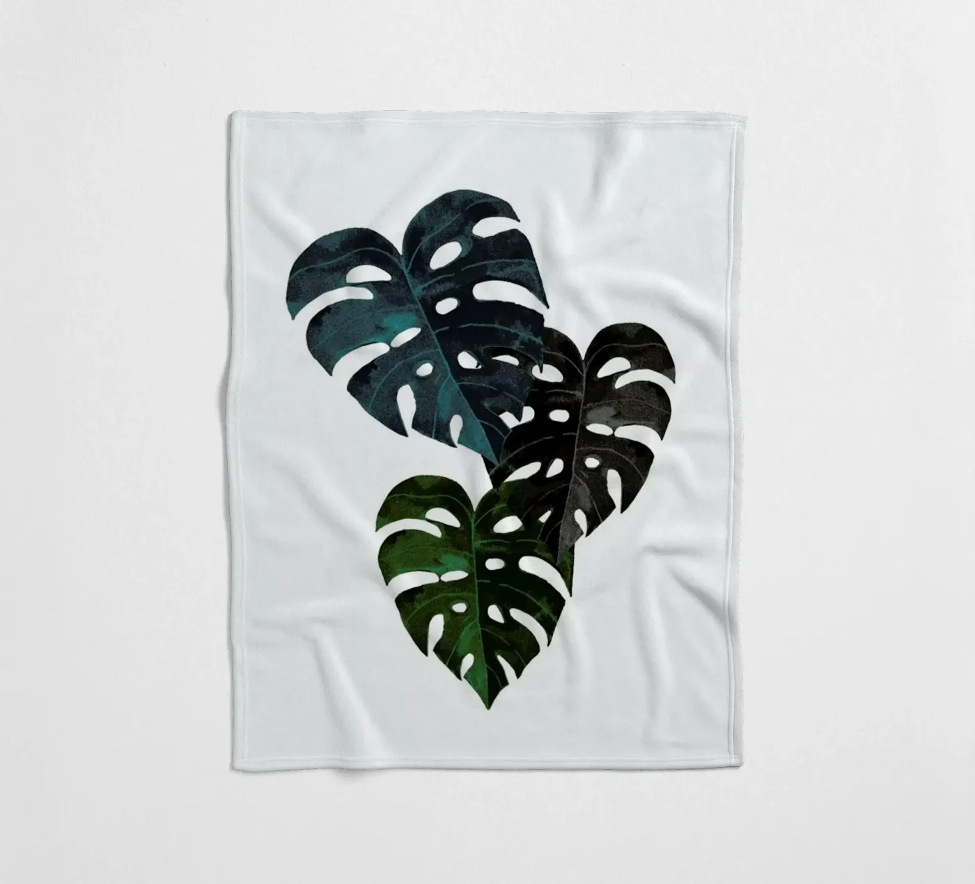 Monstera fleecedeken van Amy & Kurt