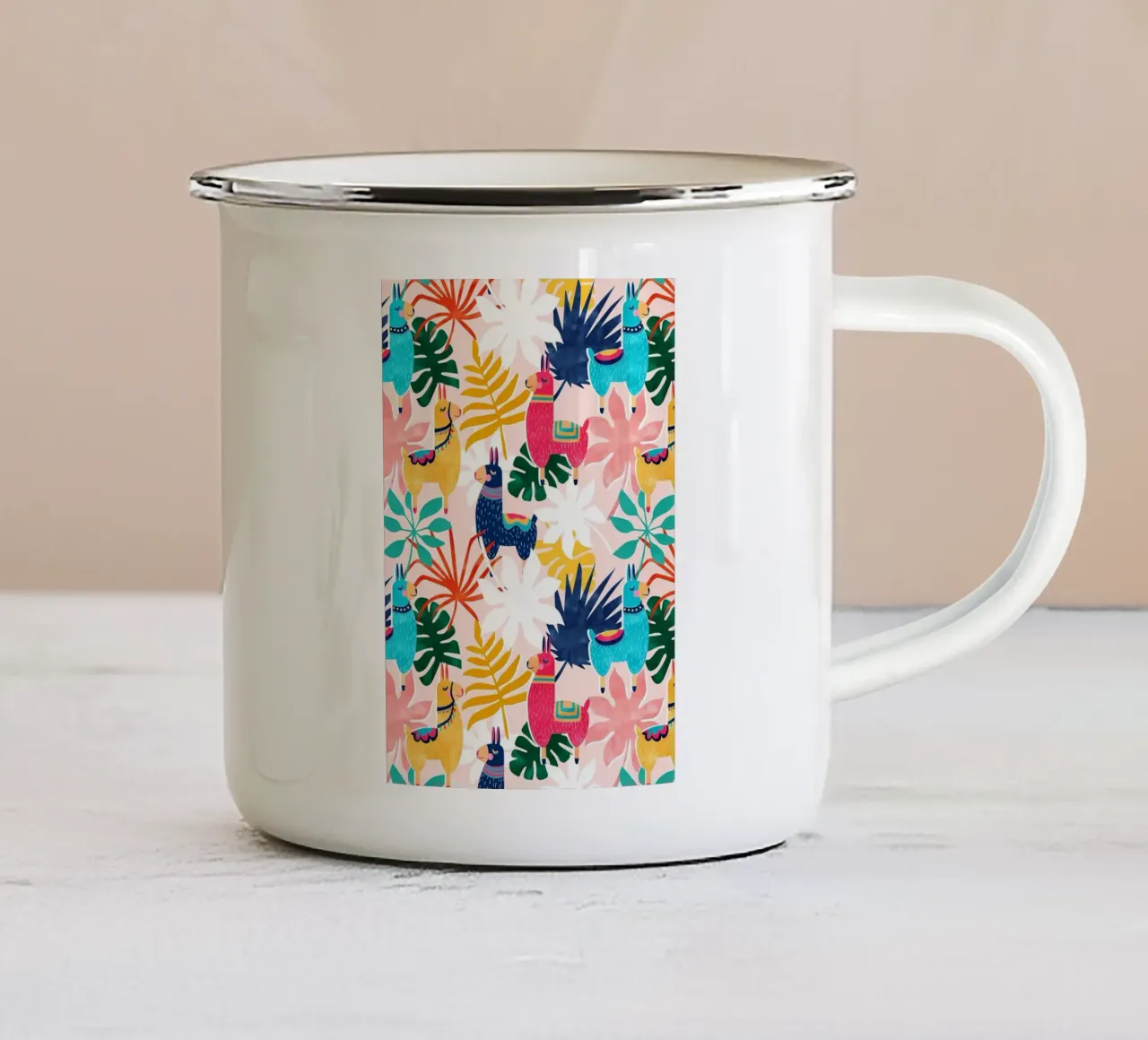 Continuate a essere affascinanti tazza in smalto da Ginnery