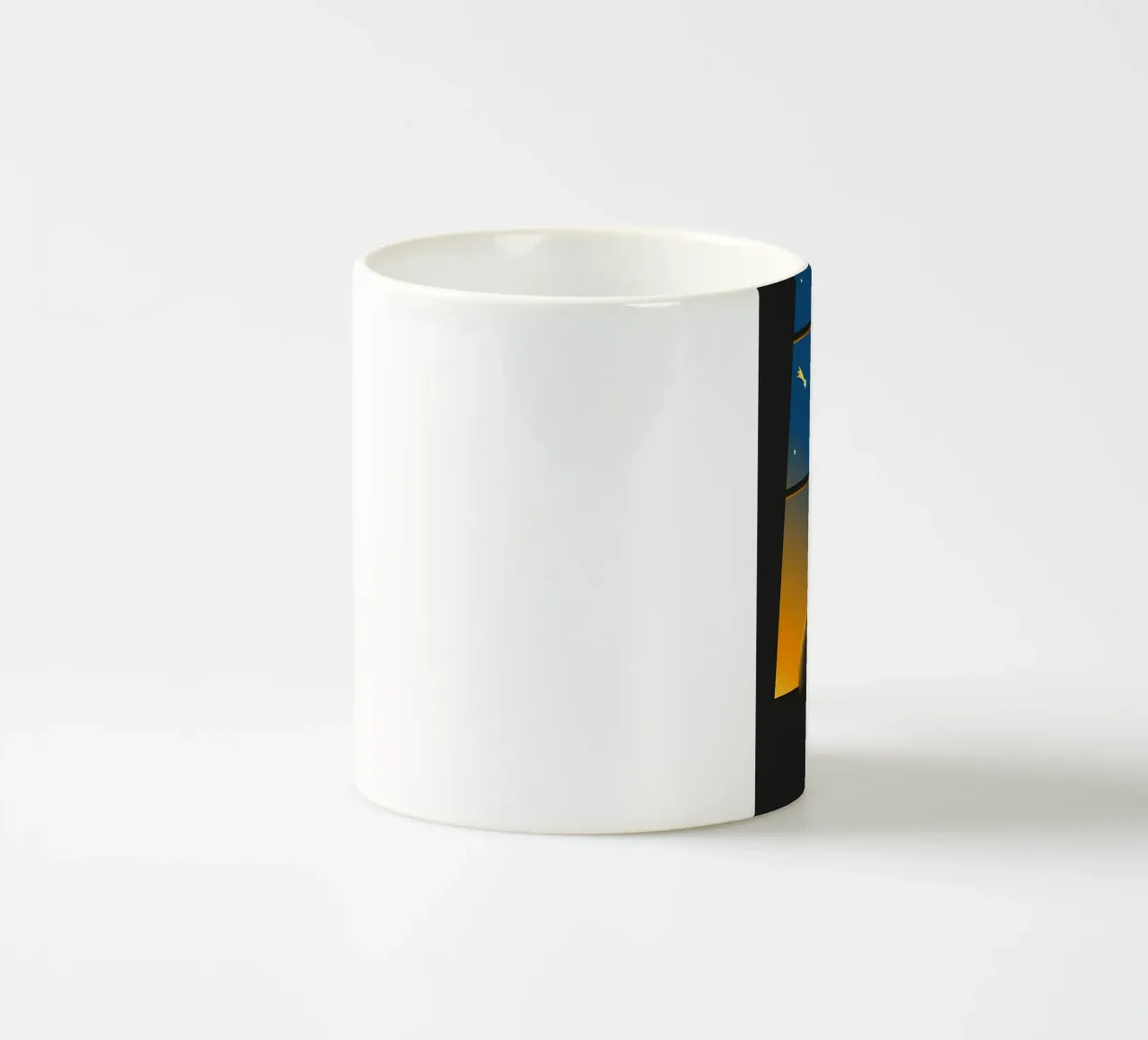 Gatto Luna e Stelle tazza in ceramica da Mikesell