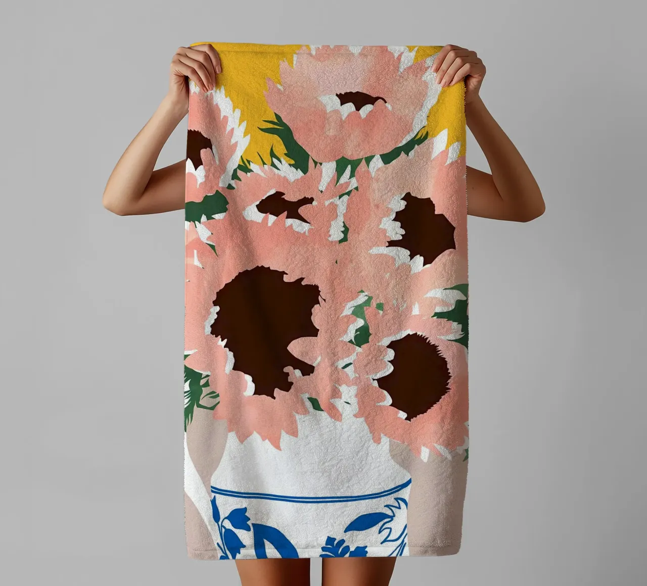 Sunshine On a Cloudy Day towel by Ginnery