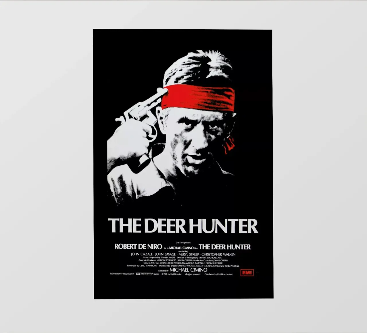 ‘The Deer Hunter’ Retro Movie Poster telo in pvc da Gallery Print and Art Limited