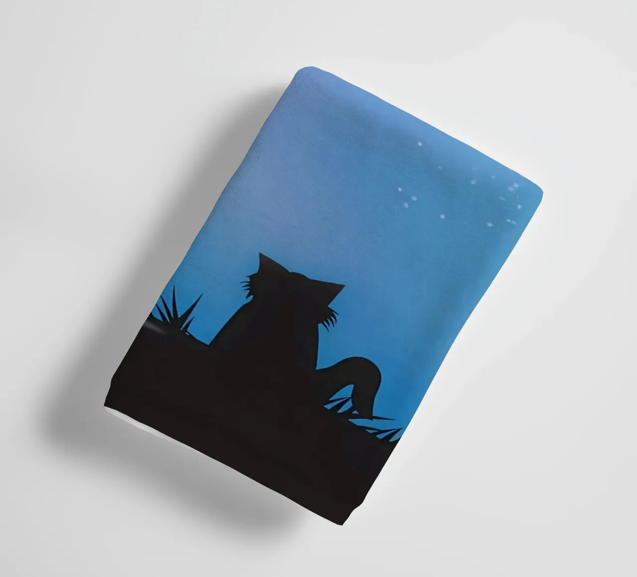 Cat Moon and Stars towel by Mikesell
