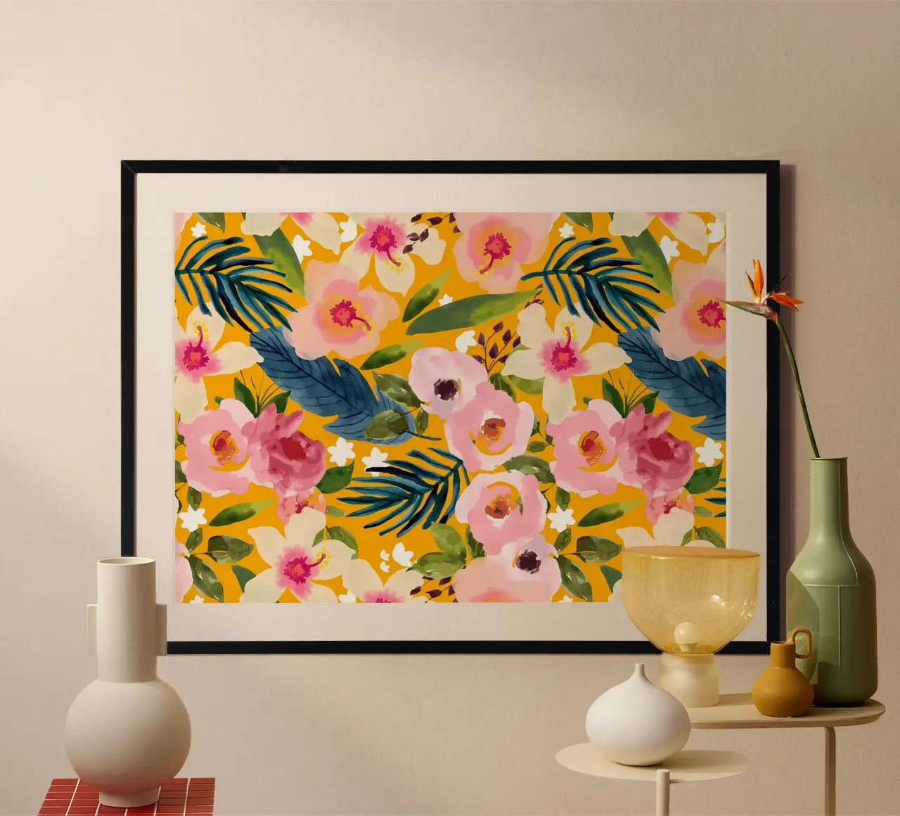 Nessun inverno dura per sempre poster con telaio in plastica da Ginnery