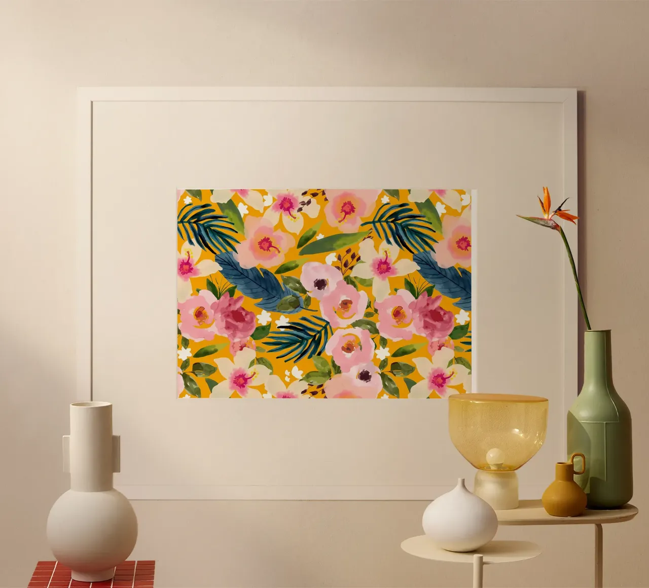 Nessun inverno dura per sempre poster con telaio in plastica da Ginnery