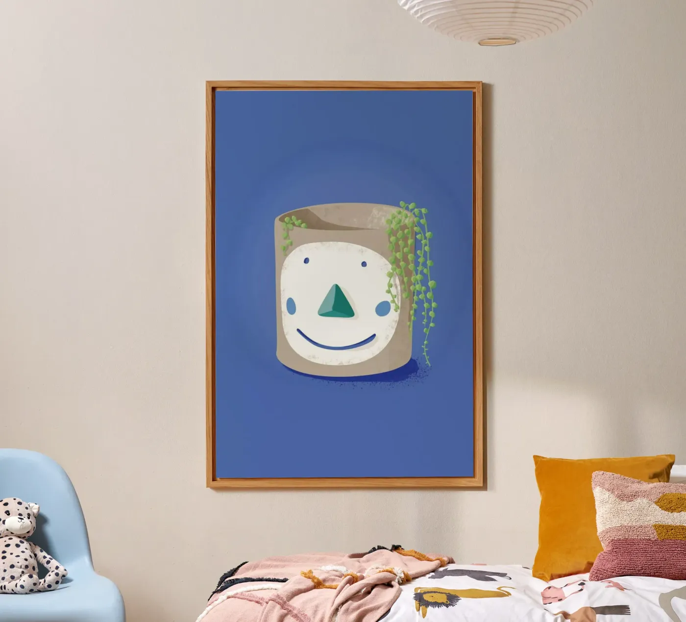 Pea Face alluminio dibond da Julia Marquardt-Lott