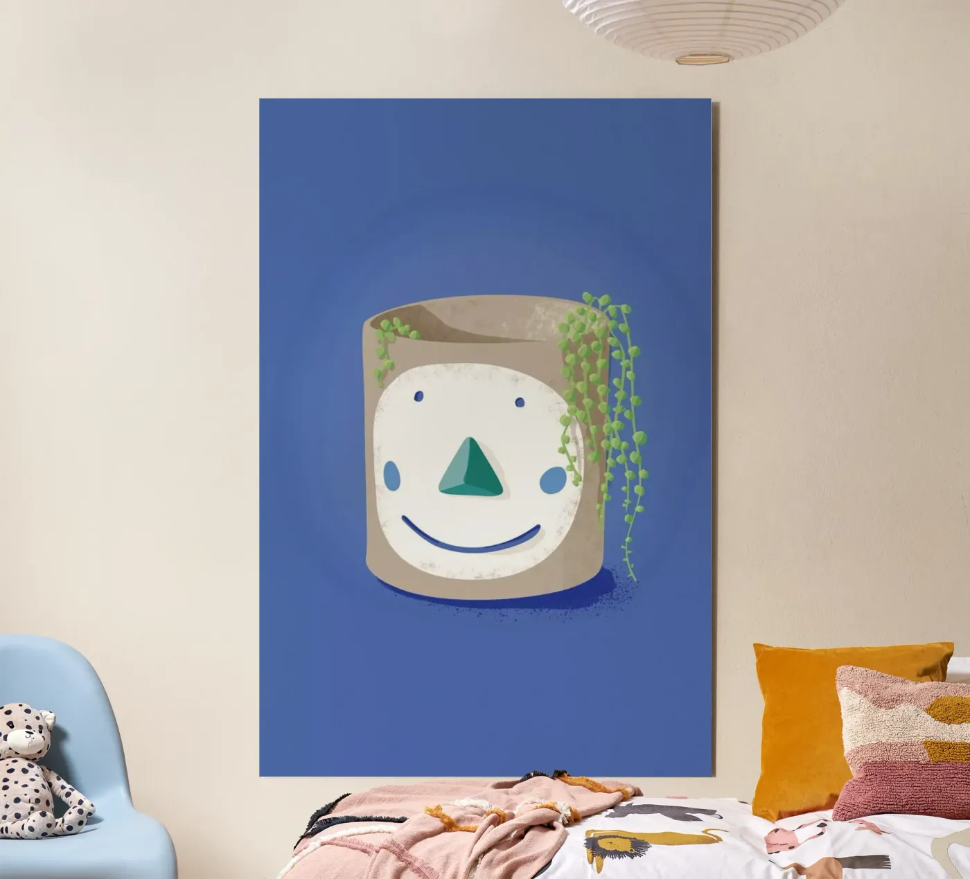 Pea Face alluminio dibond da Julia Marquardt-Lott