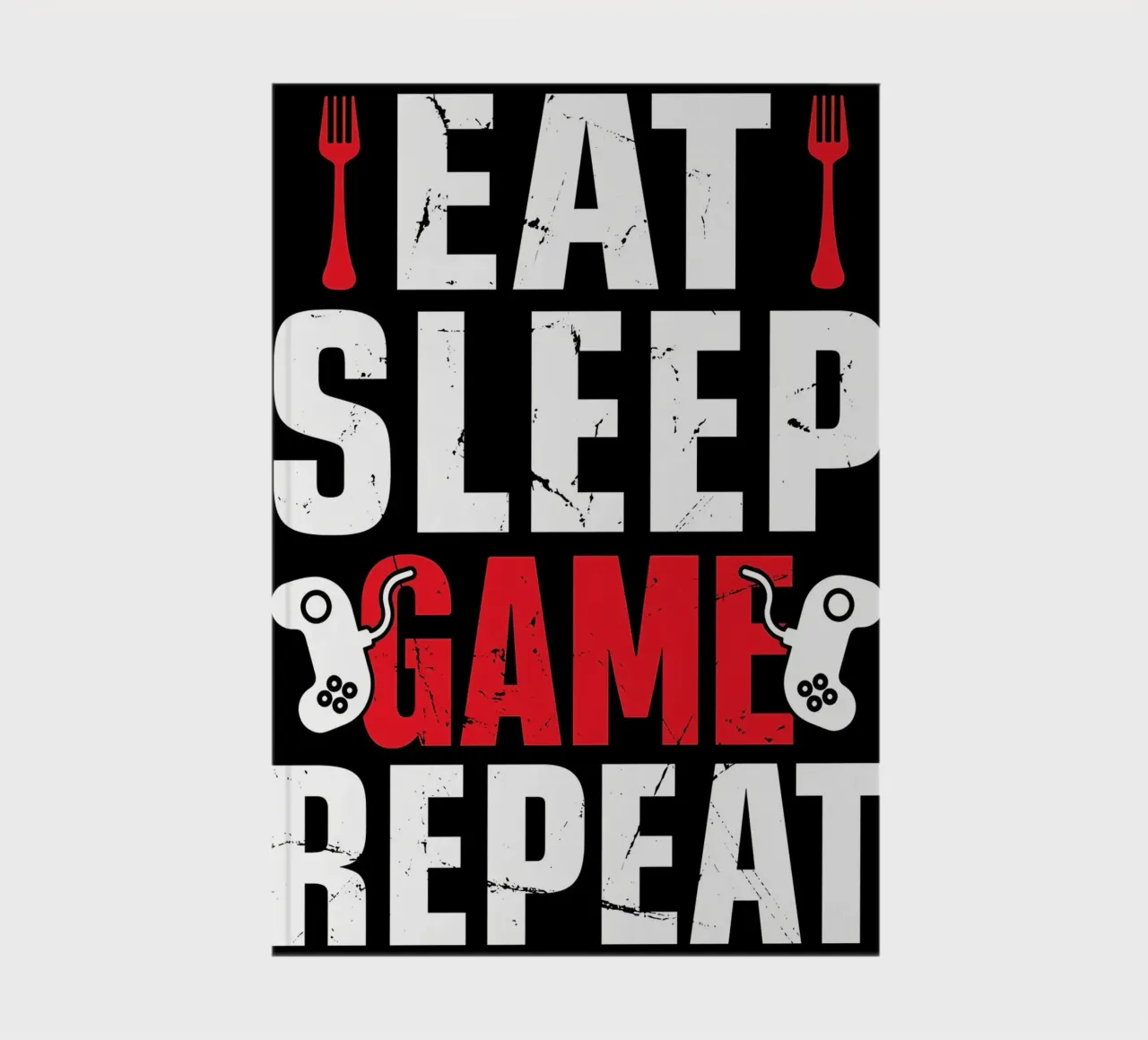 Eat sleep Game Repeat notebook by Mikesell
