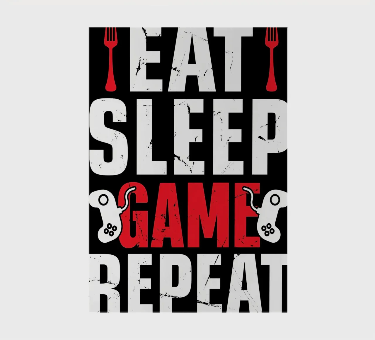 Eat sleep Game Repeat notebook by Mikesell