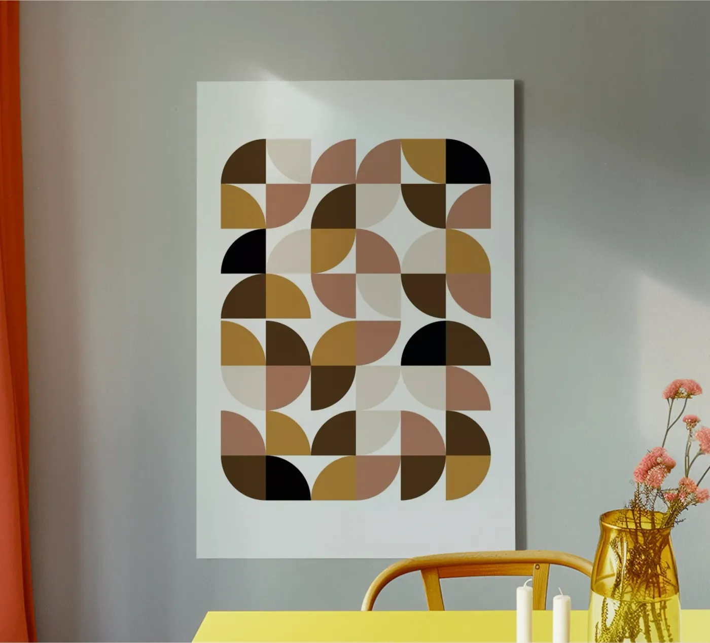 Geometric canvas van Nordic Creators