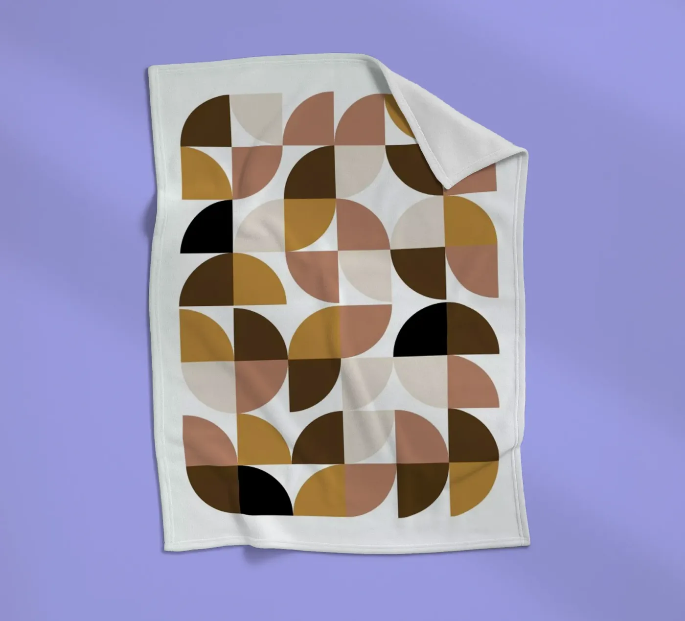 Geometric fleece blanket by Nordic Creators