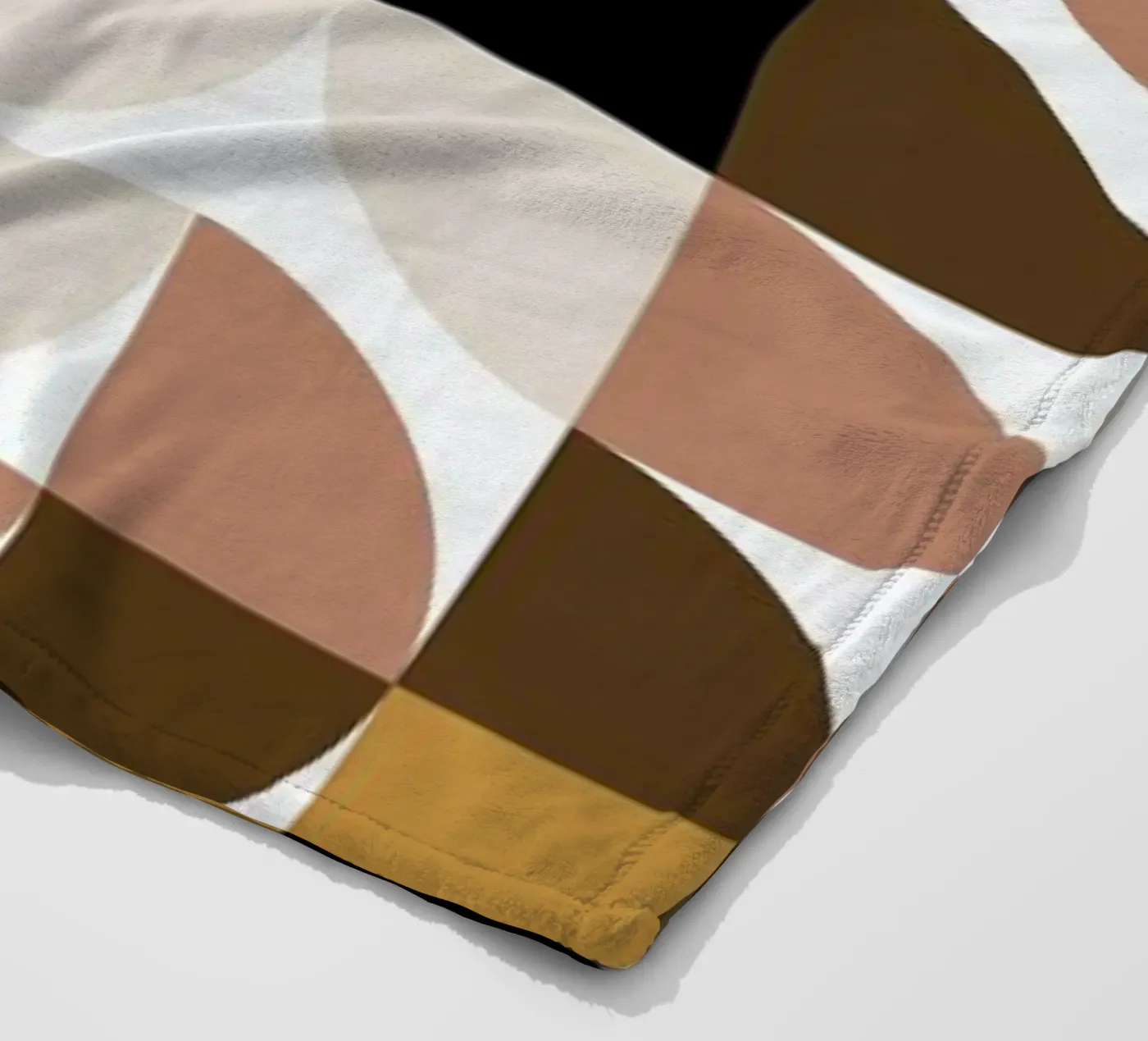 Geometric fleece blanket by Nordic Creators