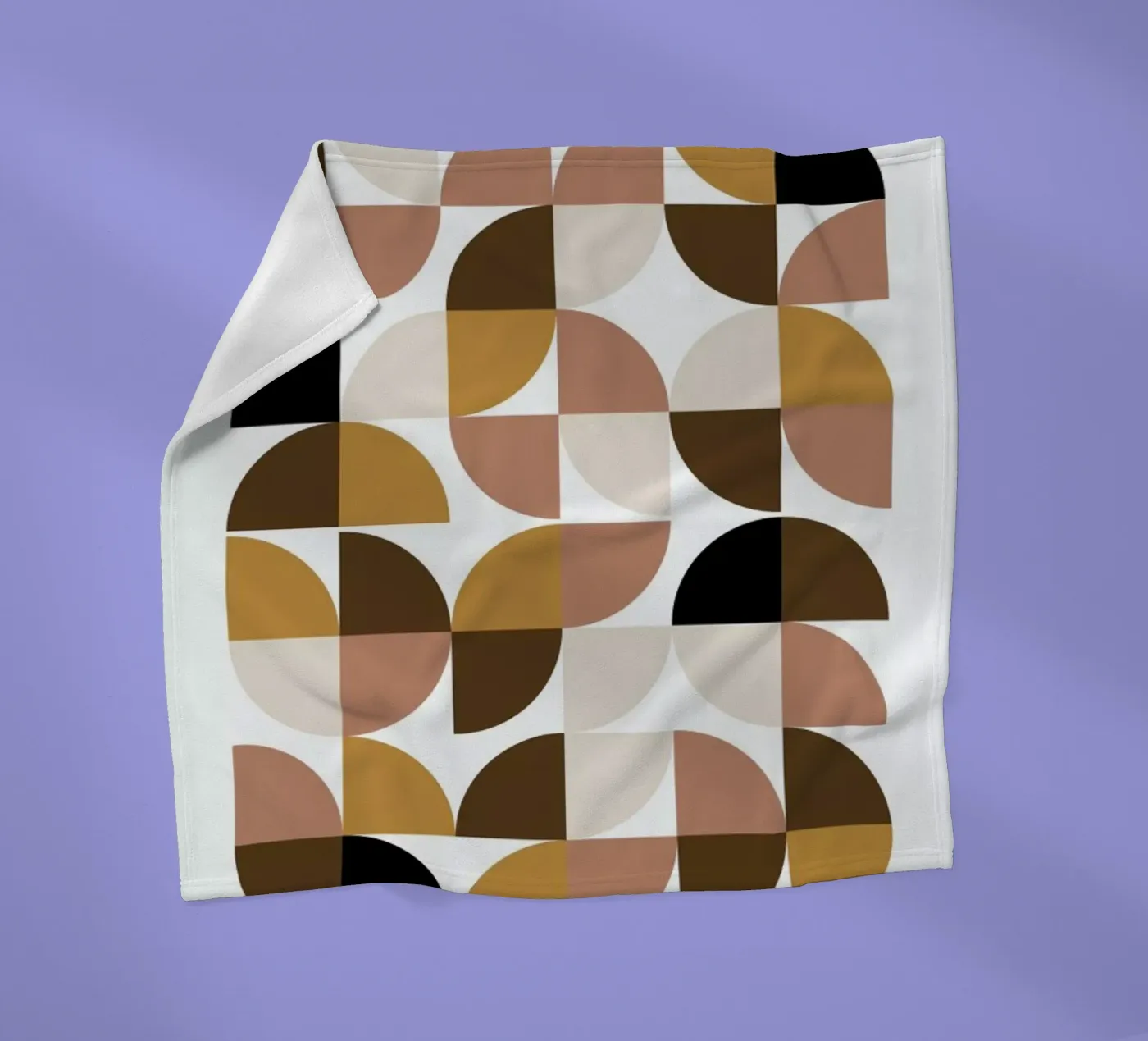 Geometric fleece blanket by Nordic Creators