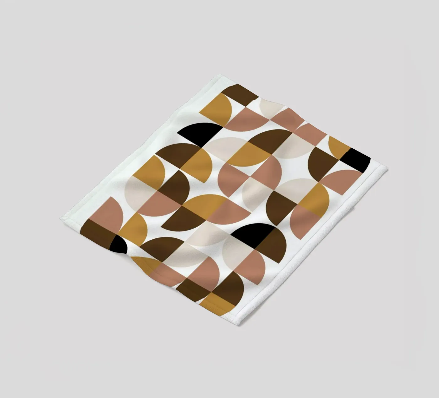 Geometric fleece blanket by Nordic Creators