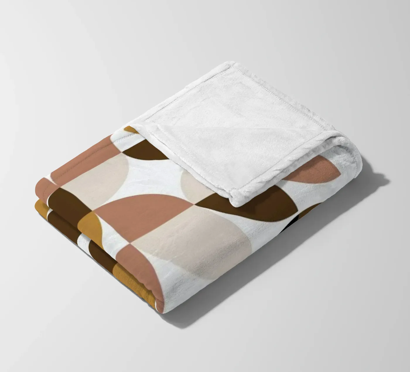 Geometric fleece blanket by Nordic Creators