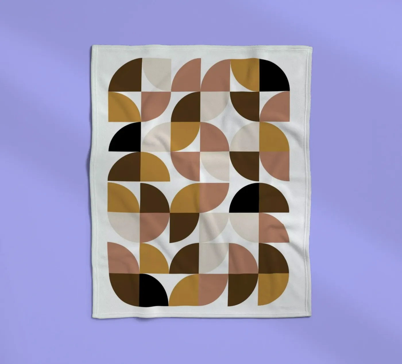Geometric fleece blanket by Nordic Creators