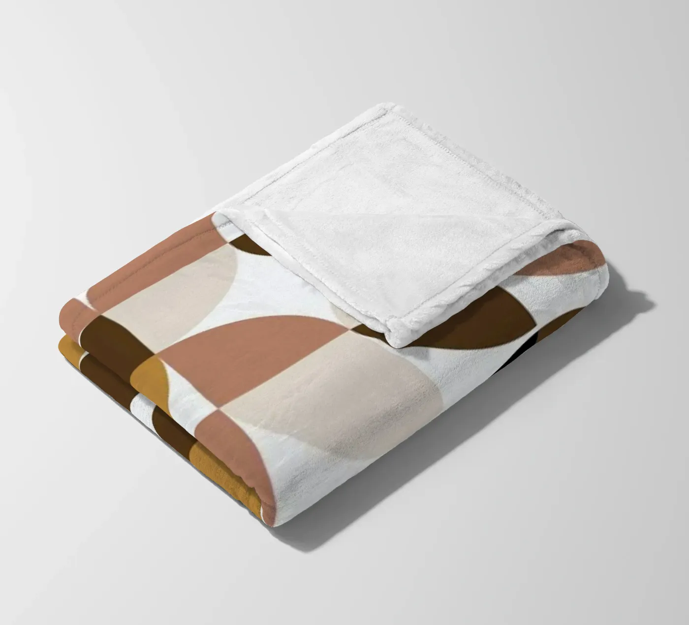 Geometric fleece blanket by Nordic Creators