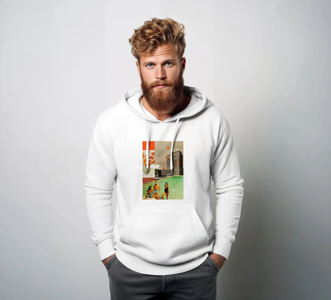 Pop felpa con cappuccio da Ginnery
