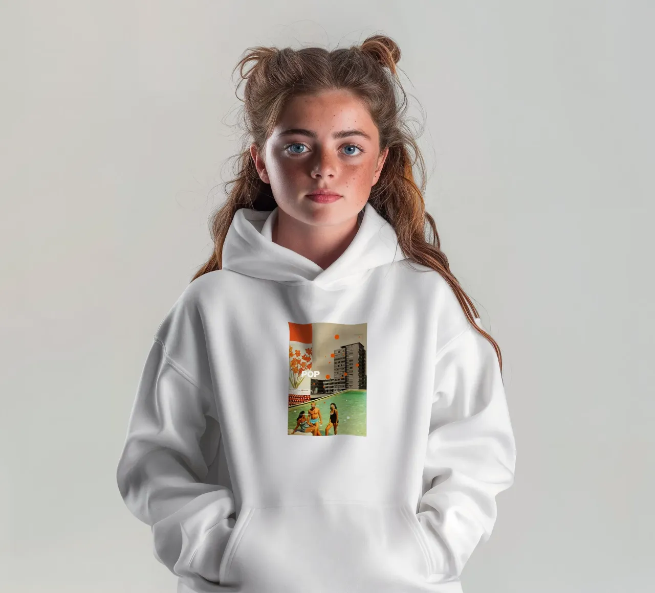 Pop felpa bambino con cappuccio da Ginnery