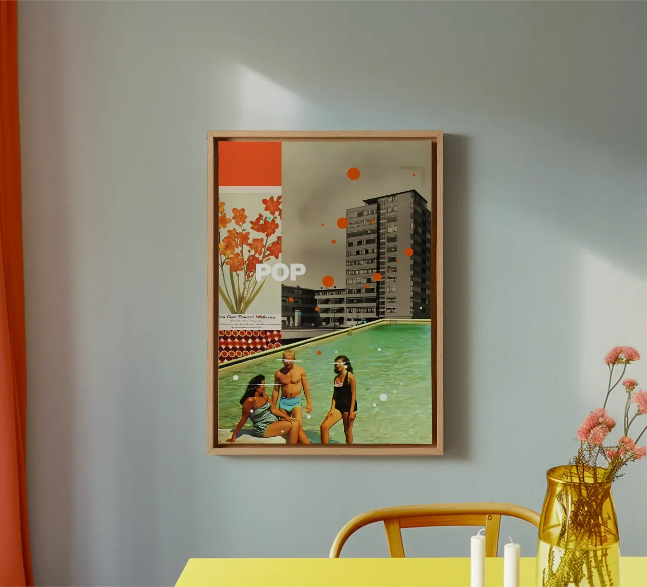 Pop tela con Cornice a cassetta da Ginnery