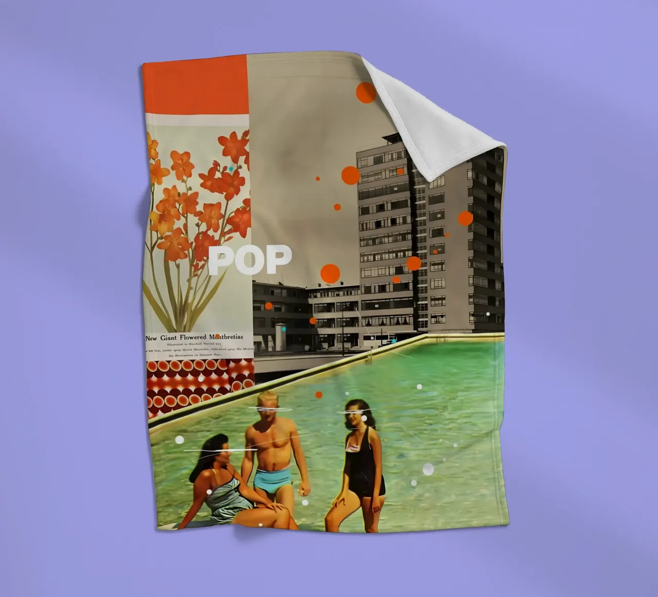 Pop fleece blanket by Ginnery