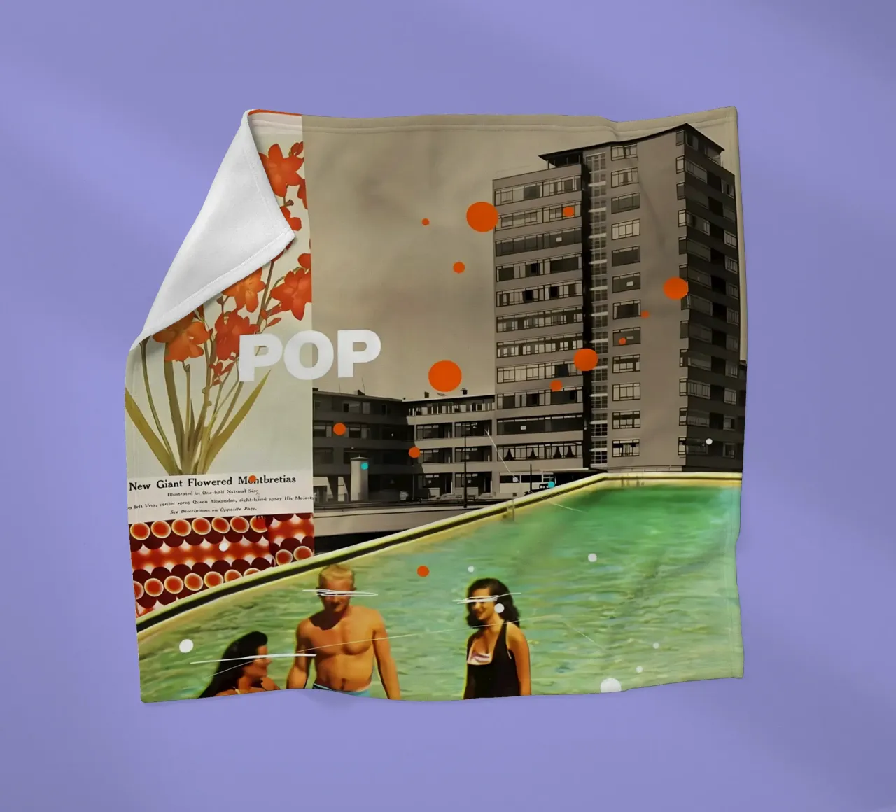 Pop fleece blanket by Ginnery