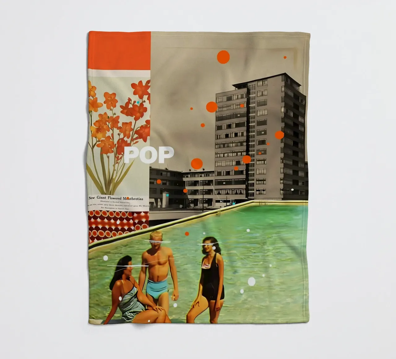 Pop fleece blanket by Ginnery