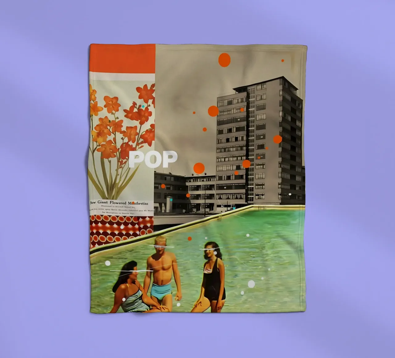 Pop fleece blanket by Ginnery