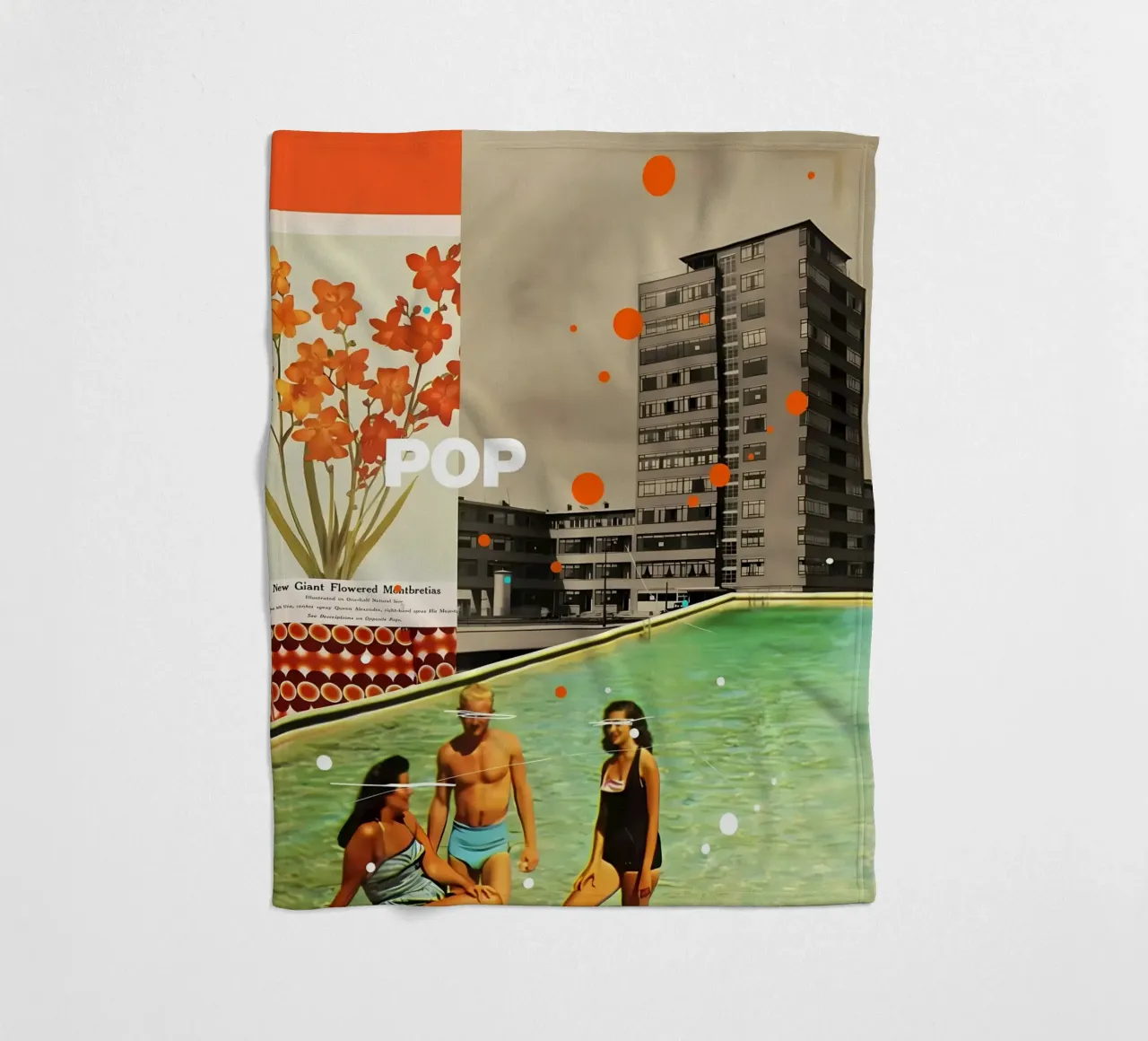 Pop fleece blanket by Ginnery