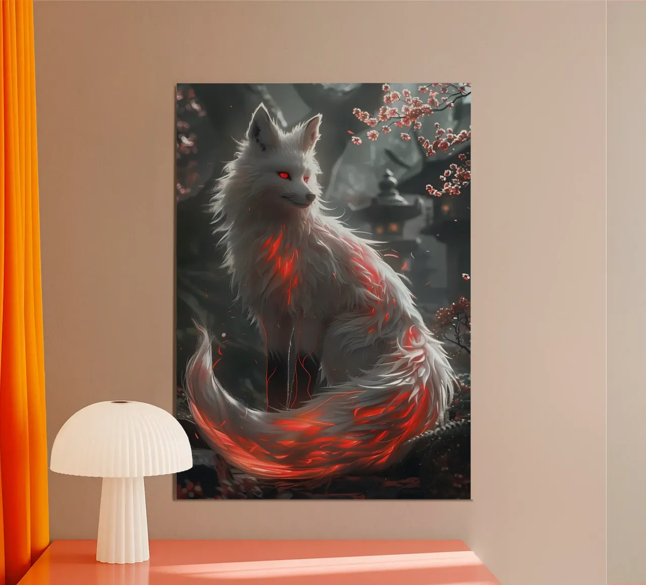Ritratto di squalo balena poster con telaio in legno da Mikesell